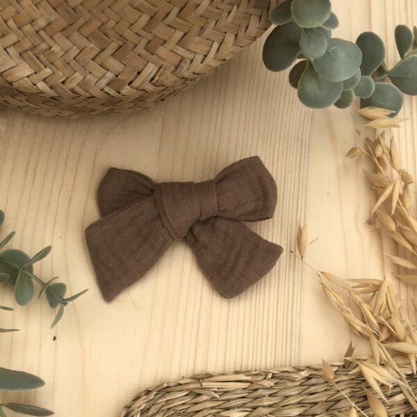 Barrette lange marron Milou
