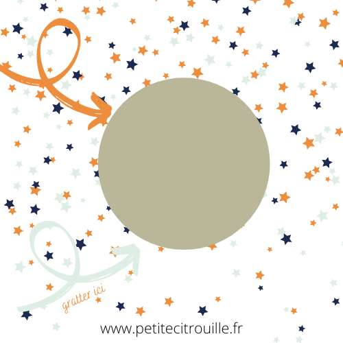 Carte A Gratter Bebe Prevu Pour 22 Petite Citrouille Petite Citrouille