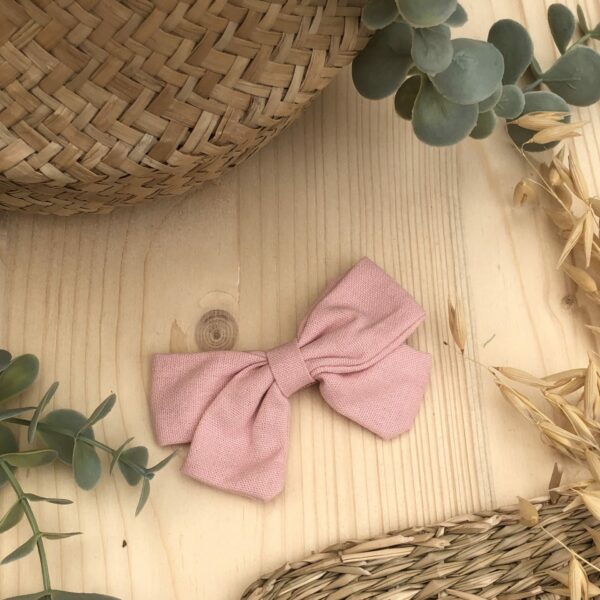Barrette coton rose Mia
