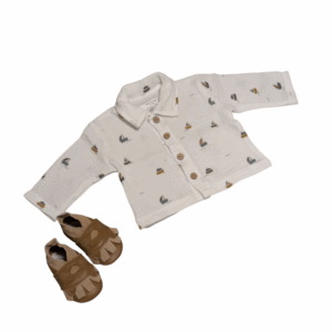 Chemise en gaze de coton motifs de poussins
