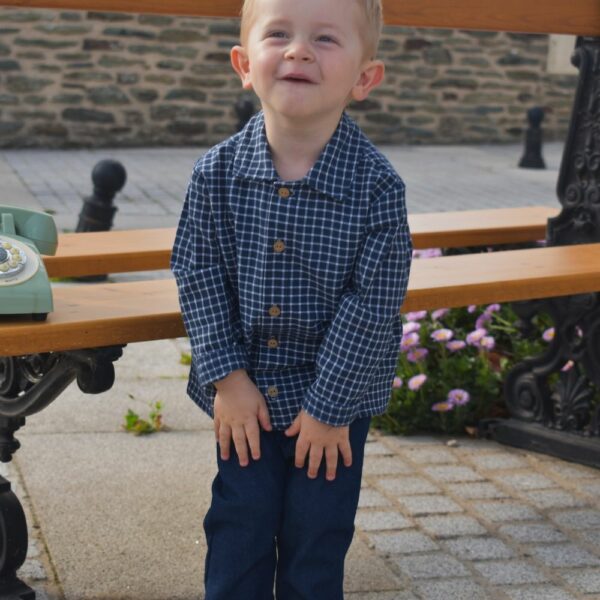 pantalon bleu en jean