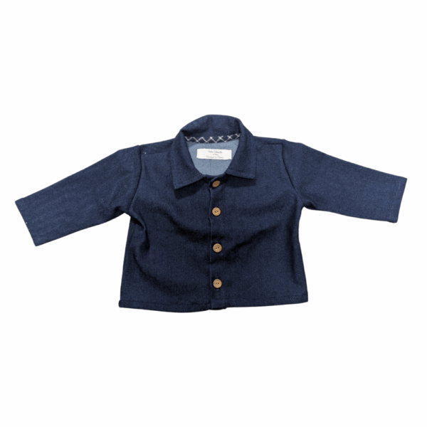 chemise bleu marine en jean