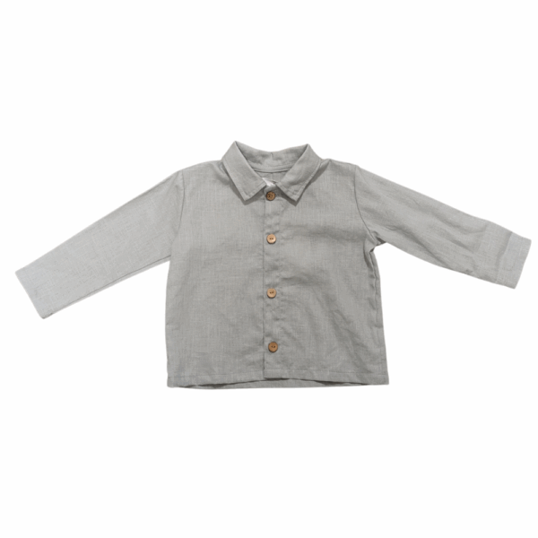 Chemise grise en lin