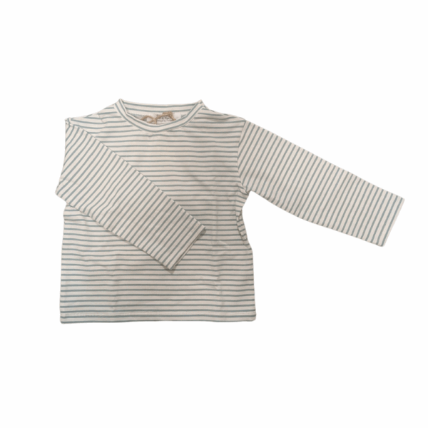 T-shirt manches longues rayé plié