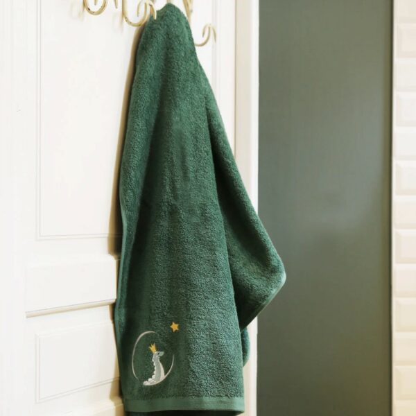 serviette de bain diplo vert foret photo