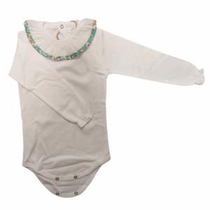 Body en coton col coloré motifs