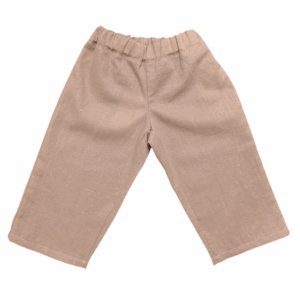 Pantalon rose en lin enfants plus de 3 ans
