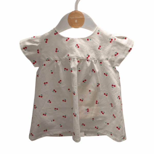 Robe en coton motifs cerises
