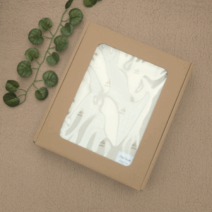 couverture bébé bateau en boîte sherpa et gaze de coton