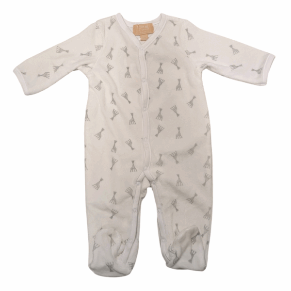 Pyjama blanc léger avec motifs de girafe Sophie La Girafe