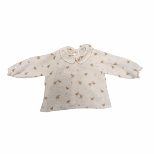Blouse poussin gaze de coton