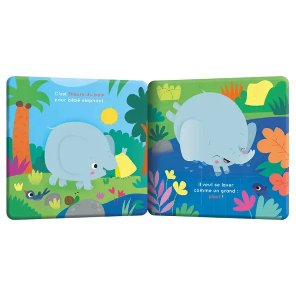 intérieur livre de bain éléphant