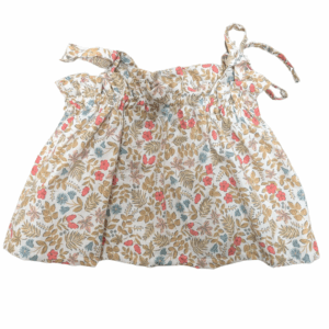 Haut à bretelle à fleurs colorées pour bébé