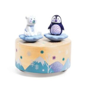 boite à musique magnétique ours et pingouin
