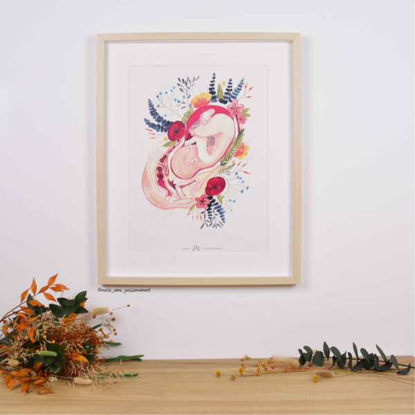 Affiche bébé in utéro