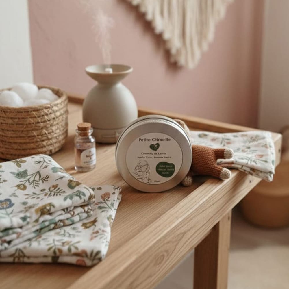 Soin crème chantilly beurre de karité et coco, posé sur une table