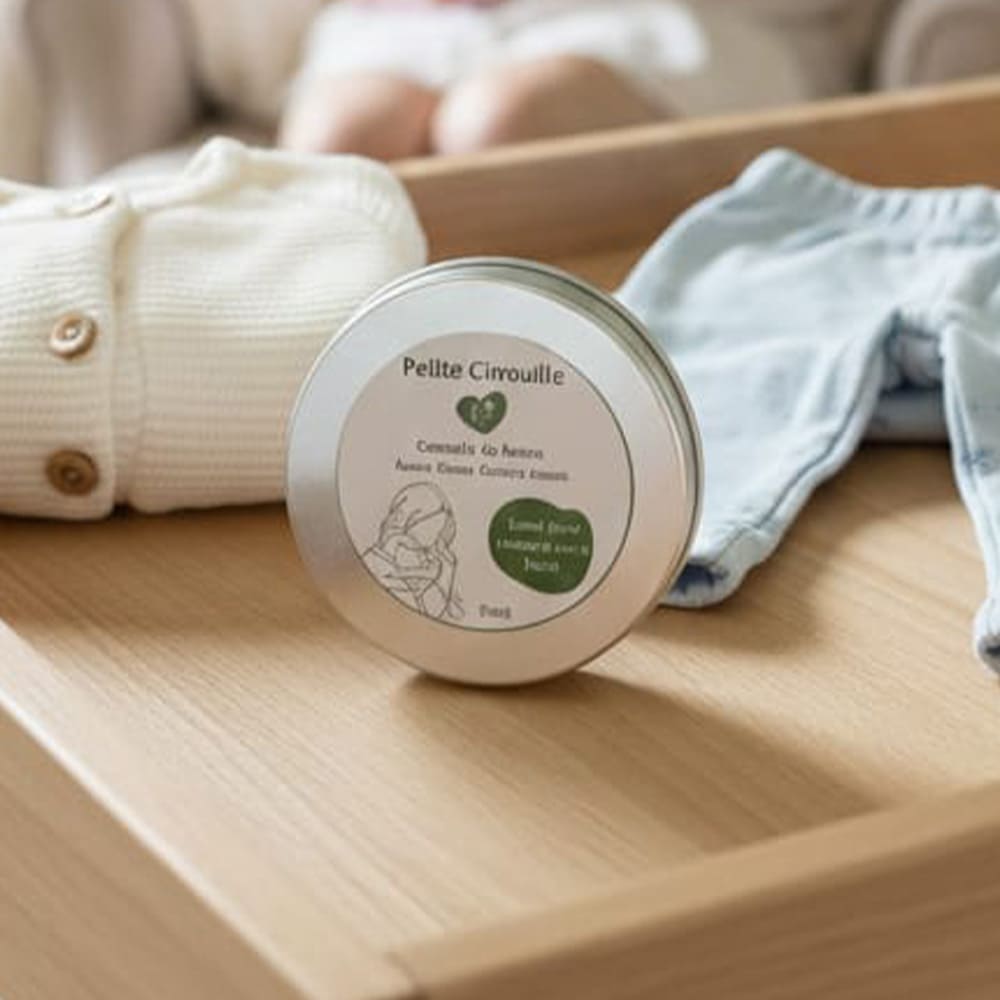 Soin crème chantilly beurre de karité et coco, posé sur une table